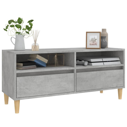 TV Cabinet Concrete Grey 100x34.5x44.5 cm Engineered Wood