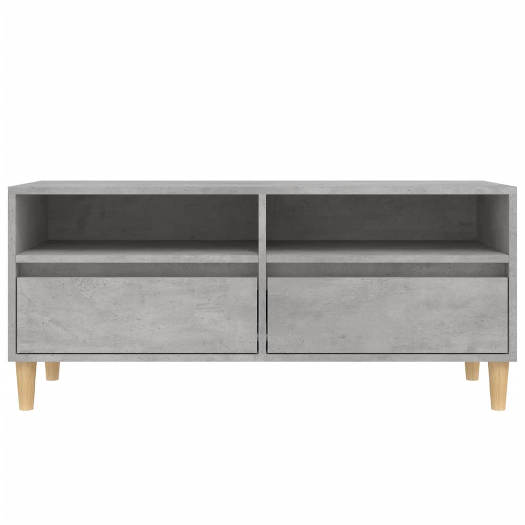 TV Cabinet Concrete Grey 100x34.5x44.5 cm Engineered Wood