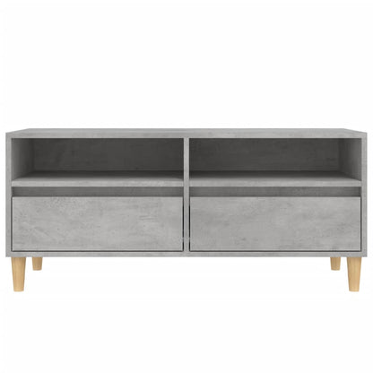 TV Cabinet Concrete Grey 100x34.5x44.5 cm Engineered Wood