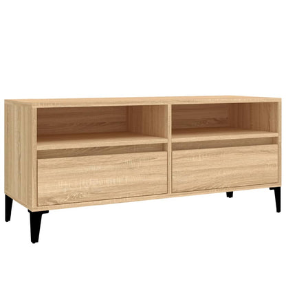 TV Cabinet Sonoma Oak 100x34.5x44.5 cm Engineered Wood