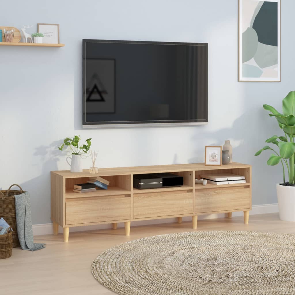 TV Cabinet Sonoma Oak 150x30x44.5 cm Engineered Wood