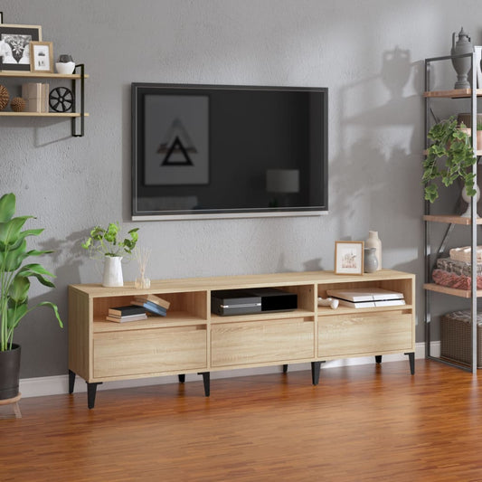 TV Cabinet Sonoma Oak 150x30x44.5 cm Engineered Wood