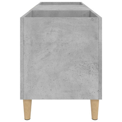 Record Cabinet Concrete Grey 121x38x48 cm Engineered Wood
