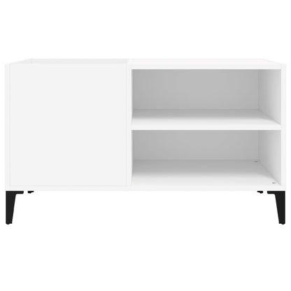 Record Cabinet White 84.5x38x48 cm Engineered Wood