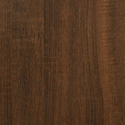 Record Cabinet Brown Oak 84.5x38x48 cm Engineered Wood