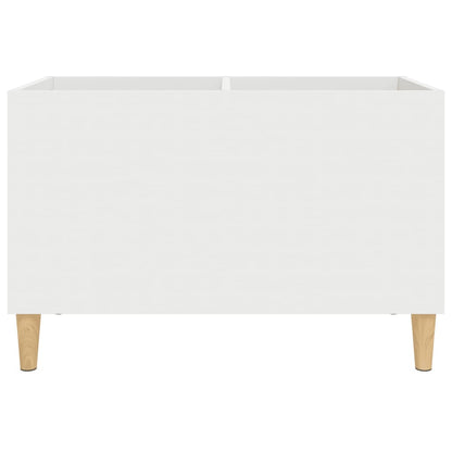 Record Cabinet White 74.5x38x48 cm Engineered Wood