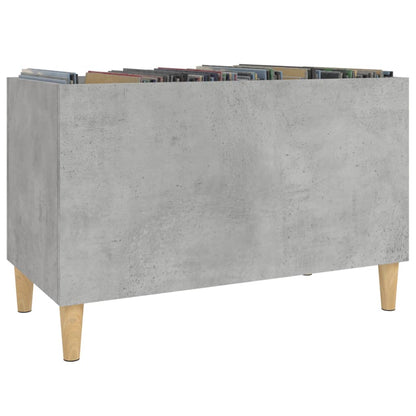 Record Cabinet Concrete Grey 74.5x38x48 cm Engineered Wood