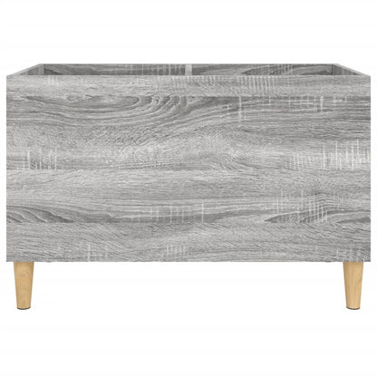 Record Cabinet Grey Sonoma 74.5x38x48 cm Engineered Wood