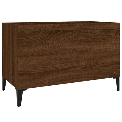 Record Cabinet Brown Oak 74.5x38x48 cm Engineered Wood