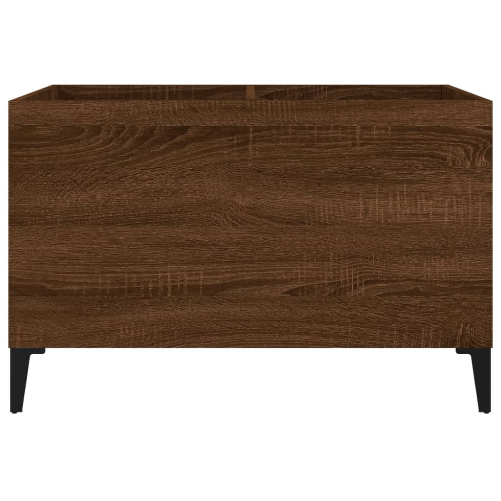 Record Cabinet Brown Oak 74.5x38x48 cm Engineered Wood
