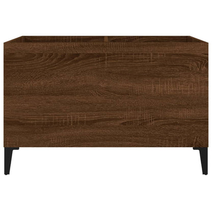 Record Cabinet Brown Oak 74.5x38x48 cm Engineered Wood