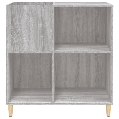 Record Cabinet Grey Sonoma 84.5x38x89 cm Engineered Wood