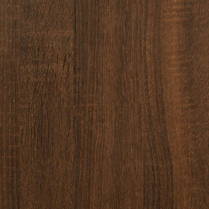 Record Cabinet Brown Oak 84.5x38x89 cm Engineered Wood