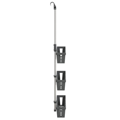 Shower Hanger Shelf 30x15x(67-105) cm Aluminium