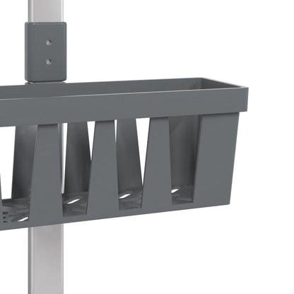 Shower Hanger Shelf 30x15x(67-105) cm Aluminium