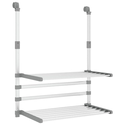 Drying Rack for Balcony 54x25x42 cm Aluminium