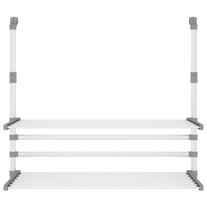 Drying Rack for Balcony 89x25x(60-95) cm Aluminium