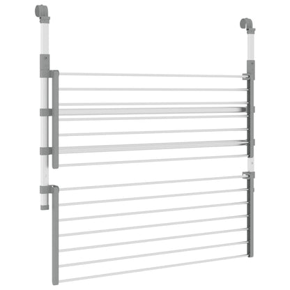 Drying Rack for Balcony 89x25x(60-95) cm Aluminium