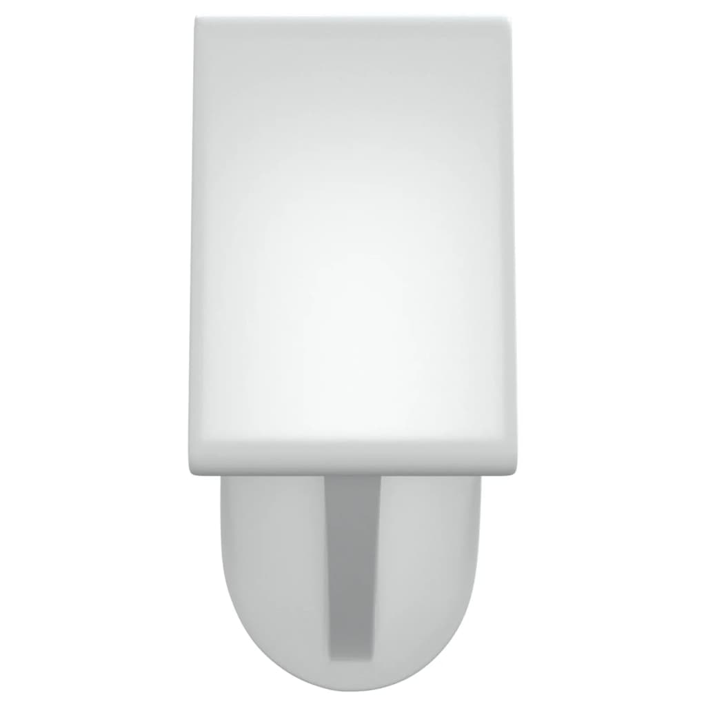 Curtain Rails 2 pcs White and Silver 40-60 cm Aluminium