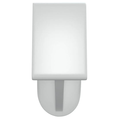 Curtain Rails 2 pcs White and Silver 40-60 cm Aluminium