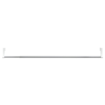 Curtain Rails 2 pcs White and Silver 60-105 cm Aluminium