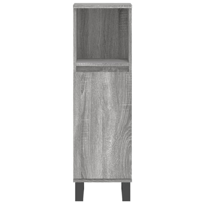 3 Piece Bathroom Cabinet Set Grey Sonoma Engineered Wood