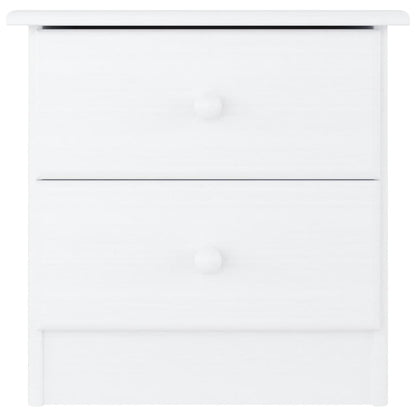 Bedside Cabinet ALTA White 41x35x41 cm Solid Wood Pine