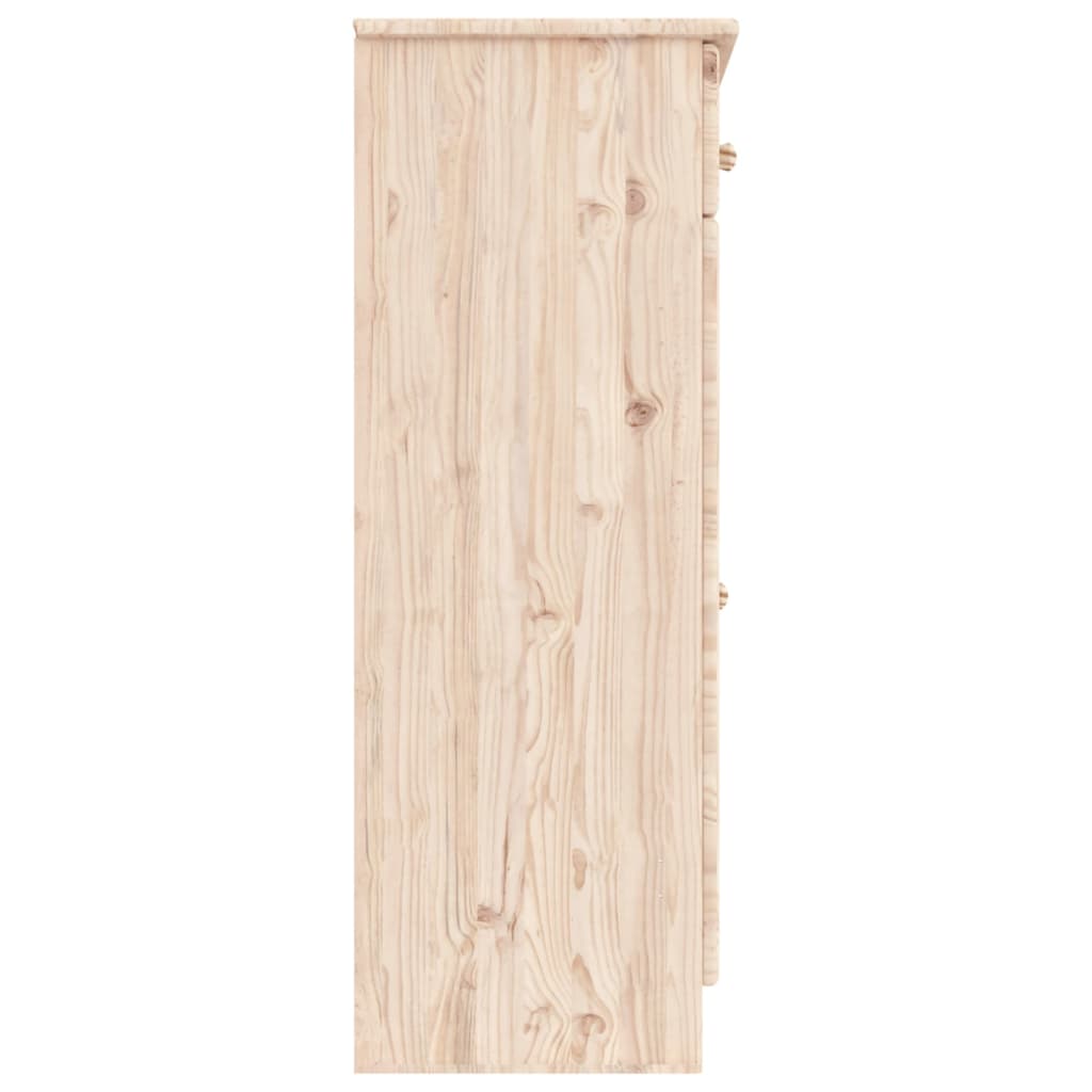 Shoe Cabinet ALTA 77x35x96 cm Solid Wood Pine