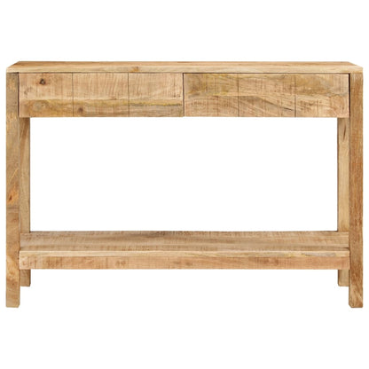 Console Table with 2 Drawers 110x35x75 cm Solid Wood Mango