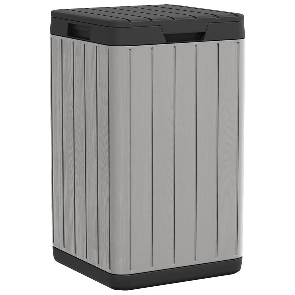 Outdoor Garbage Bin Grey 38x38x65 cm PP
