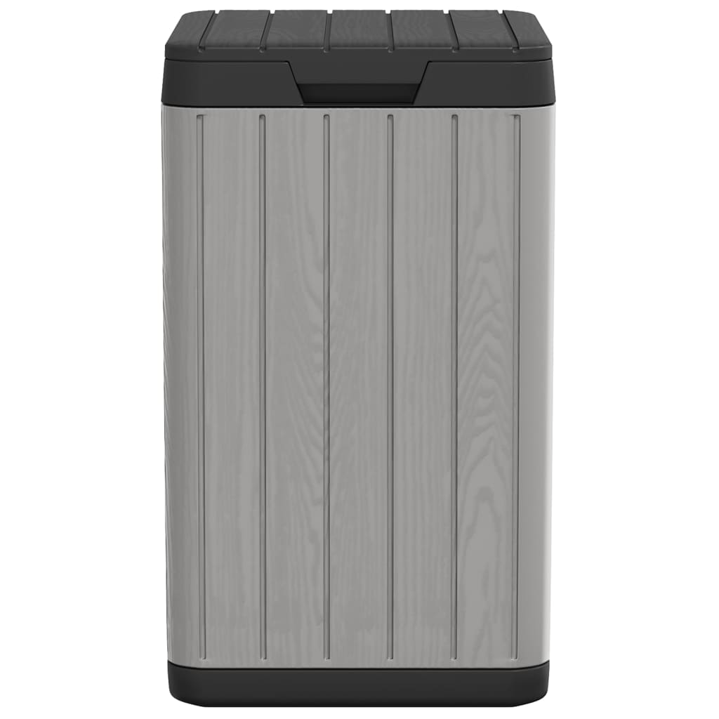 Outdoor Garbage Bin Grey 38x38x65 cm PP