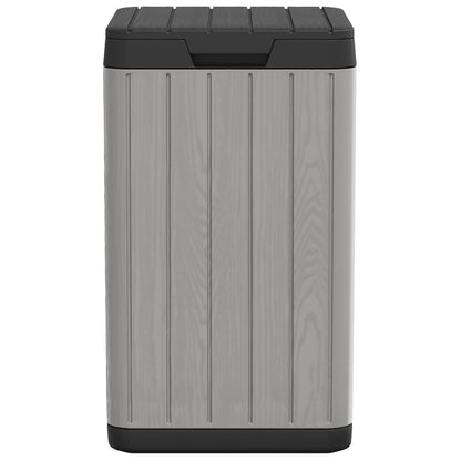Outdoor Garbage Bin Grey 38x38x65 cm PP