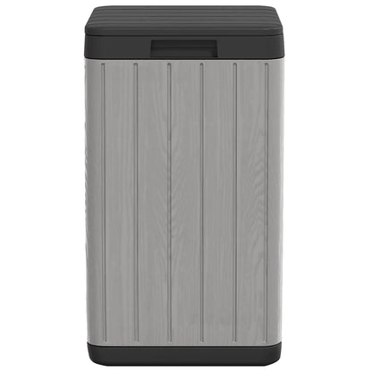 Outdoor Garbage Bin Grey 38x38x65 cm PP