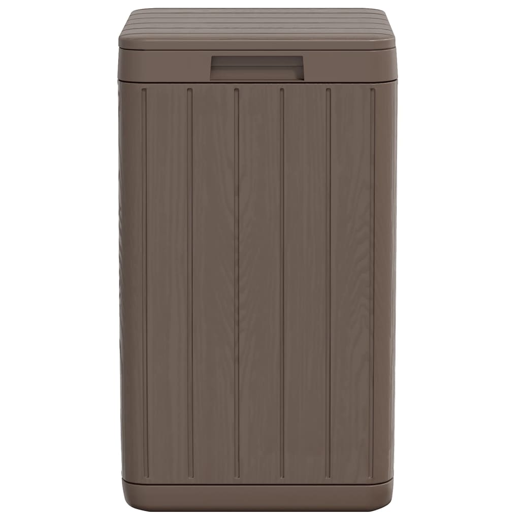 Outdoor Garbage Bin Brown 38x38x65 cm PP