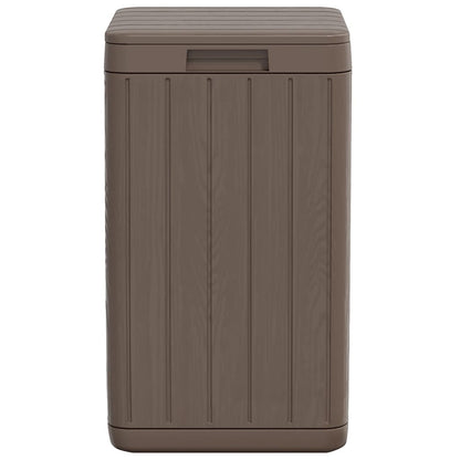 Outdoor Garbage Bin Brown 38x38x65 cm PP