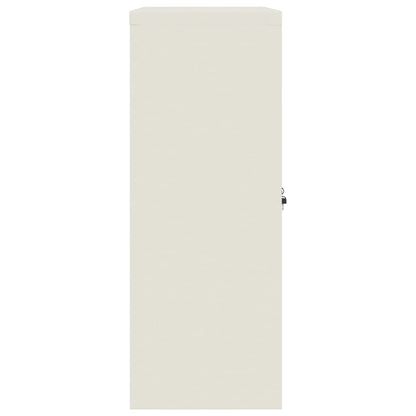 File Cabinet White 90x40x105 cm Steel