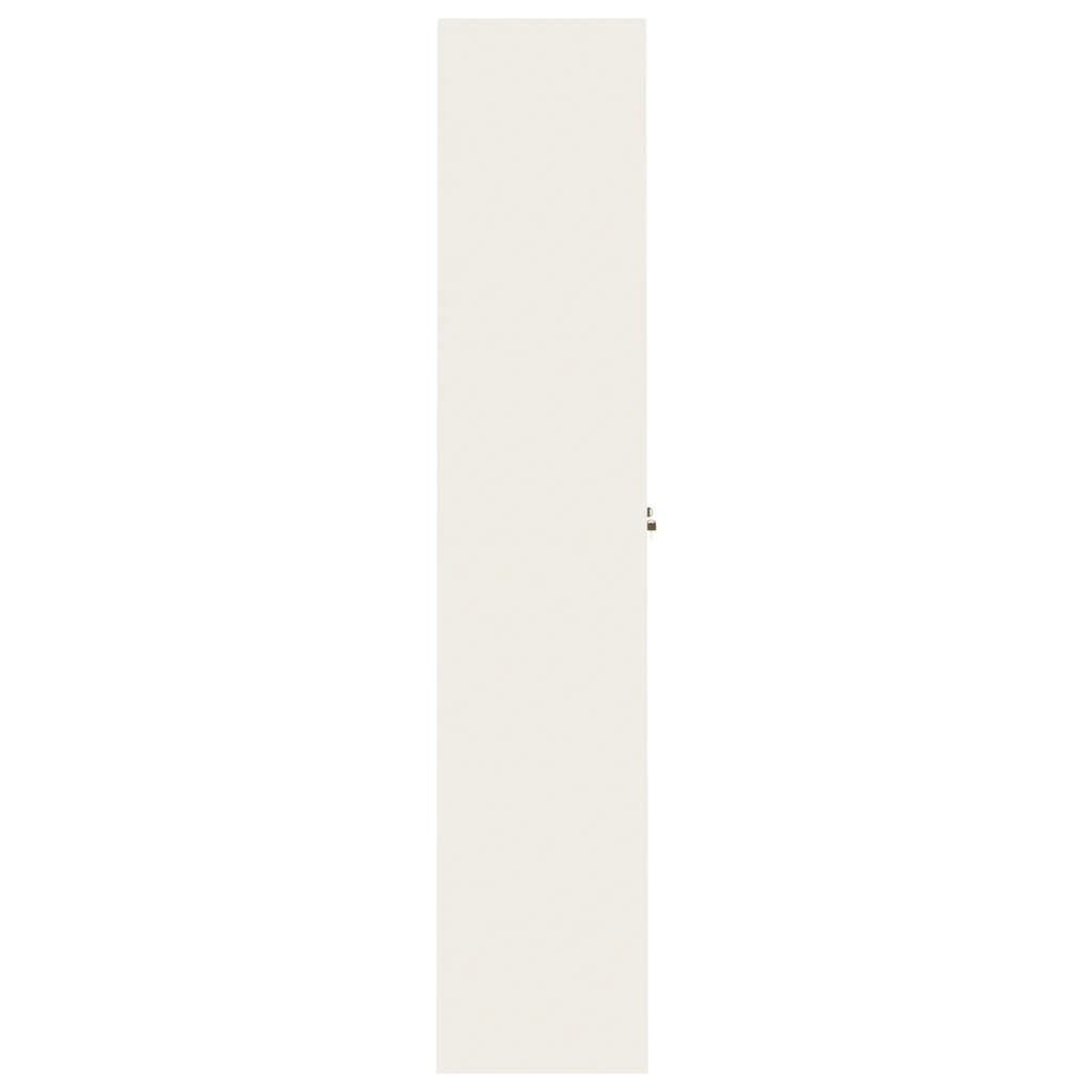 File Cabinet White 90x40x200 cm Steel