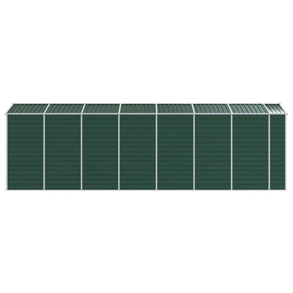 Garden Shed Green 191x640x198 cm Galvanised Steel