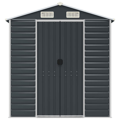 Garden Shed Anthracite 191x215x198 cm Galvanised Steel