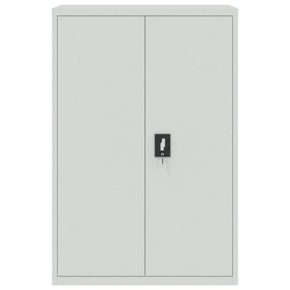 File Cabinet Light Grey 90x40x180 cm Steel