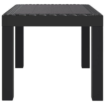 Garden Table Anthracite 59x47x40 cm PP