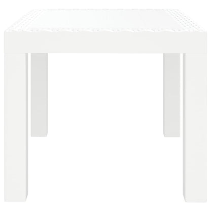 Garden Table White 59x47x40 cm PP