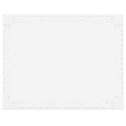 Garden Table White 59x47x40 cm PP