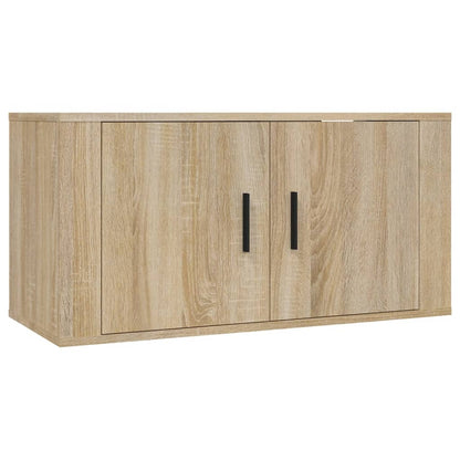 Wall-mounted TV Cabinets 2 pcs Sonoma Oak 80x34.5x40 cm