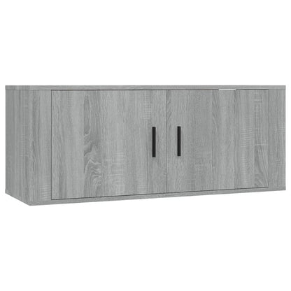 Wall-mounted TV Cabinets 3 pcs Grey Sonoma 100x34.5x40 cm