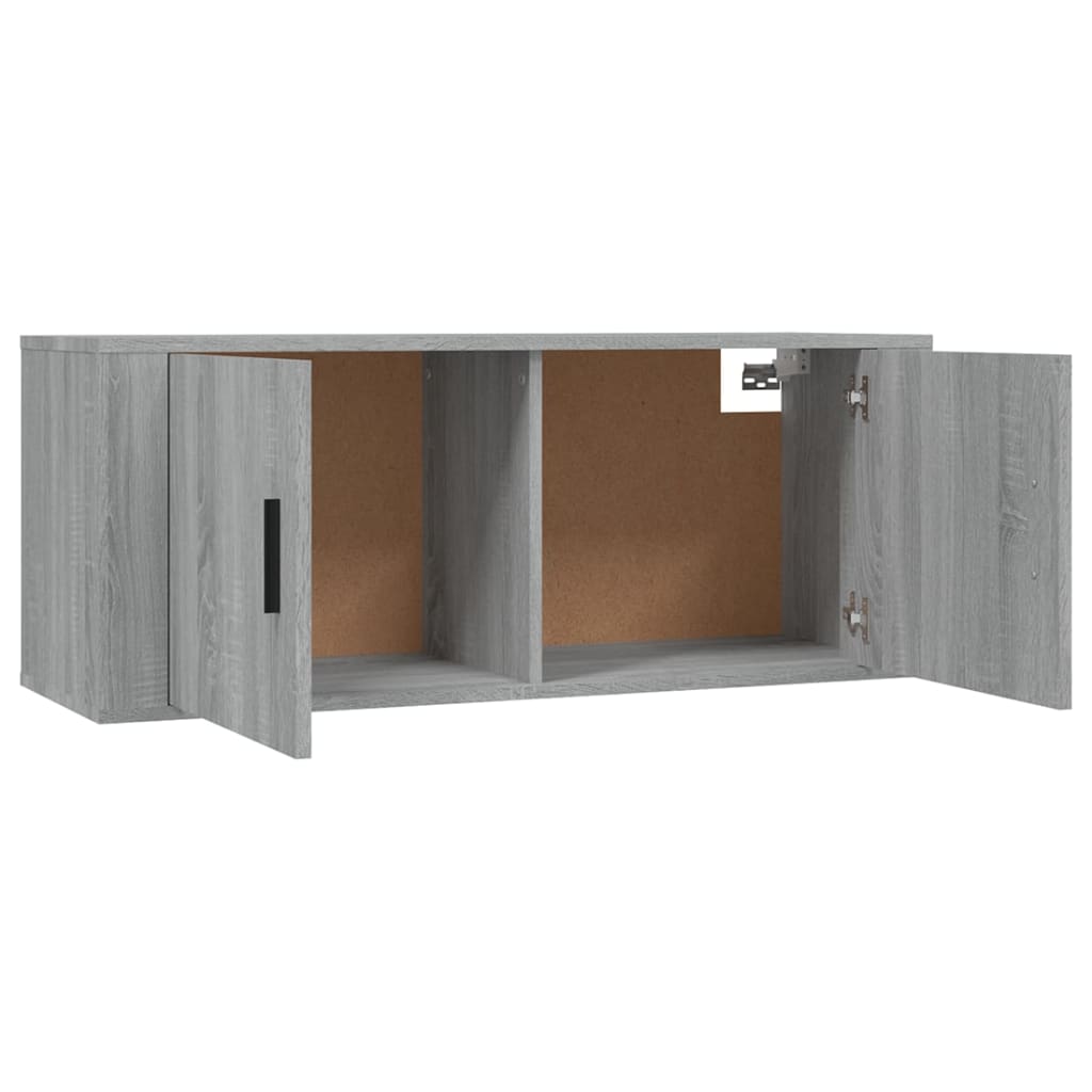 Wall-mounted TV Cabinets 3 pcs Grey Sonoma 100x34.5x40 cm