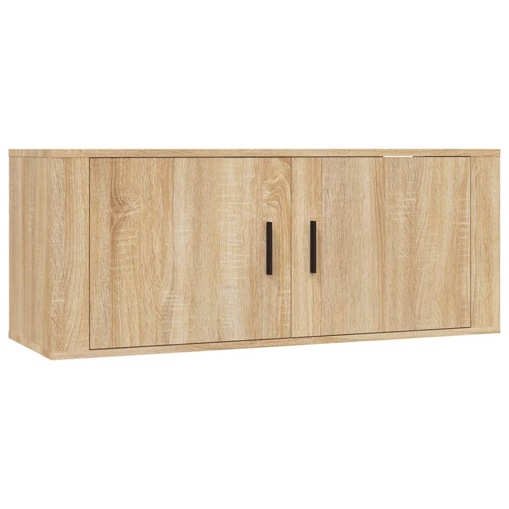 3 Piece TV Cabinet Set Sonoma Oak Engineered Wood