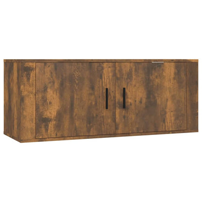 6 Piece TV Cabinet Set Smoked Oak Engineered Wood