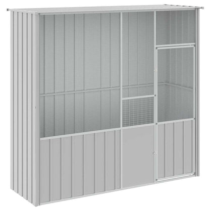 Bird Cage Grey 215x78x200 cm Galvanised Steel