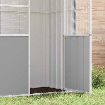 Bird Cage Grey 215x78x200 cm Galvanised Steel